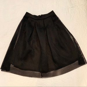 Forever 21 Black Midi Mesh Skirt